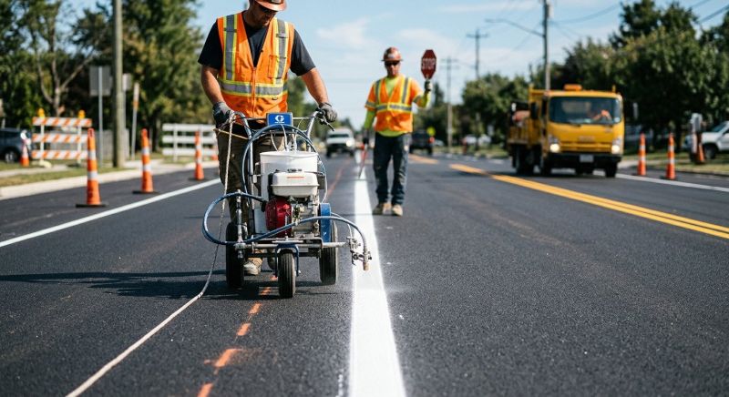 Asphalt Marking in Gwinnett County, GA