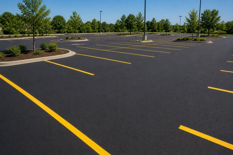 Commercial Asphalt Painting in Houston, TX