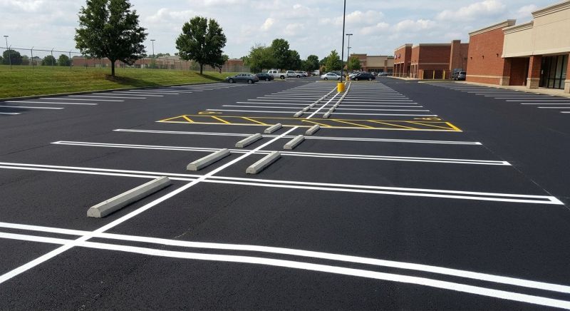 Concrete Parking Lot Striping in Katy, TX