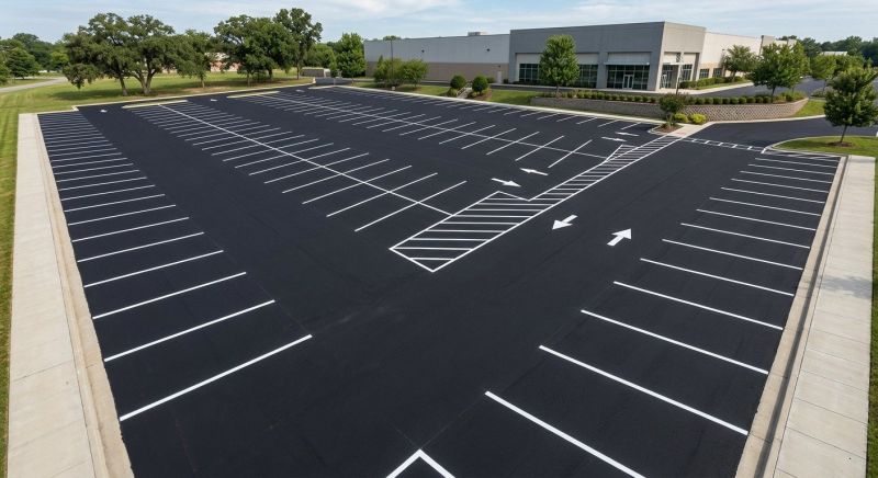 Parking Area Striping in Houston, TX