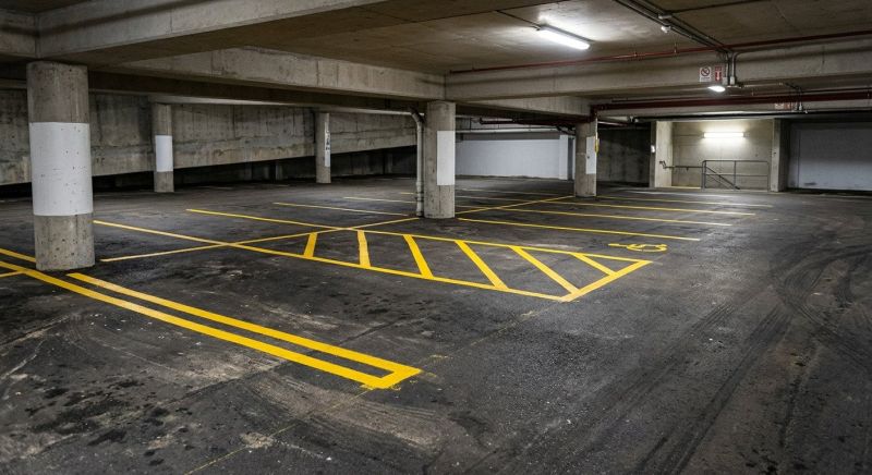 Parking Garage Striping in Temecula, CA