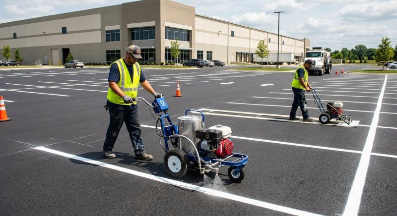 Parking Lot Painting in Acworth, GA